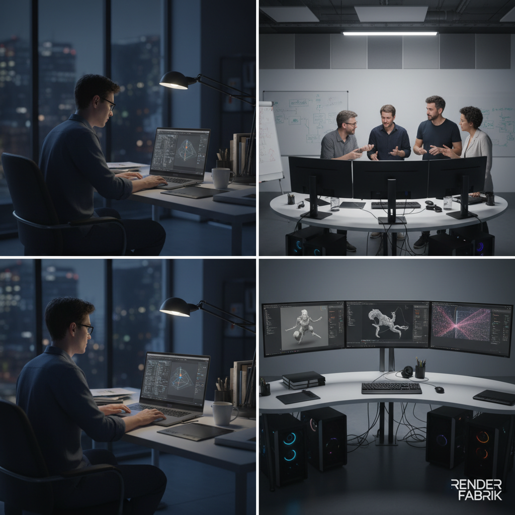 Freelancer de Renderização vs Estúdio