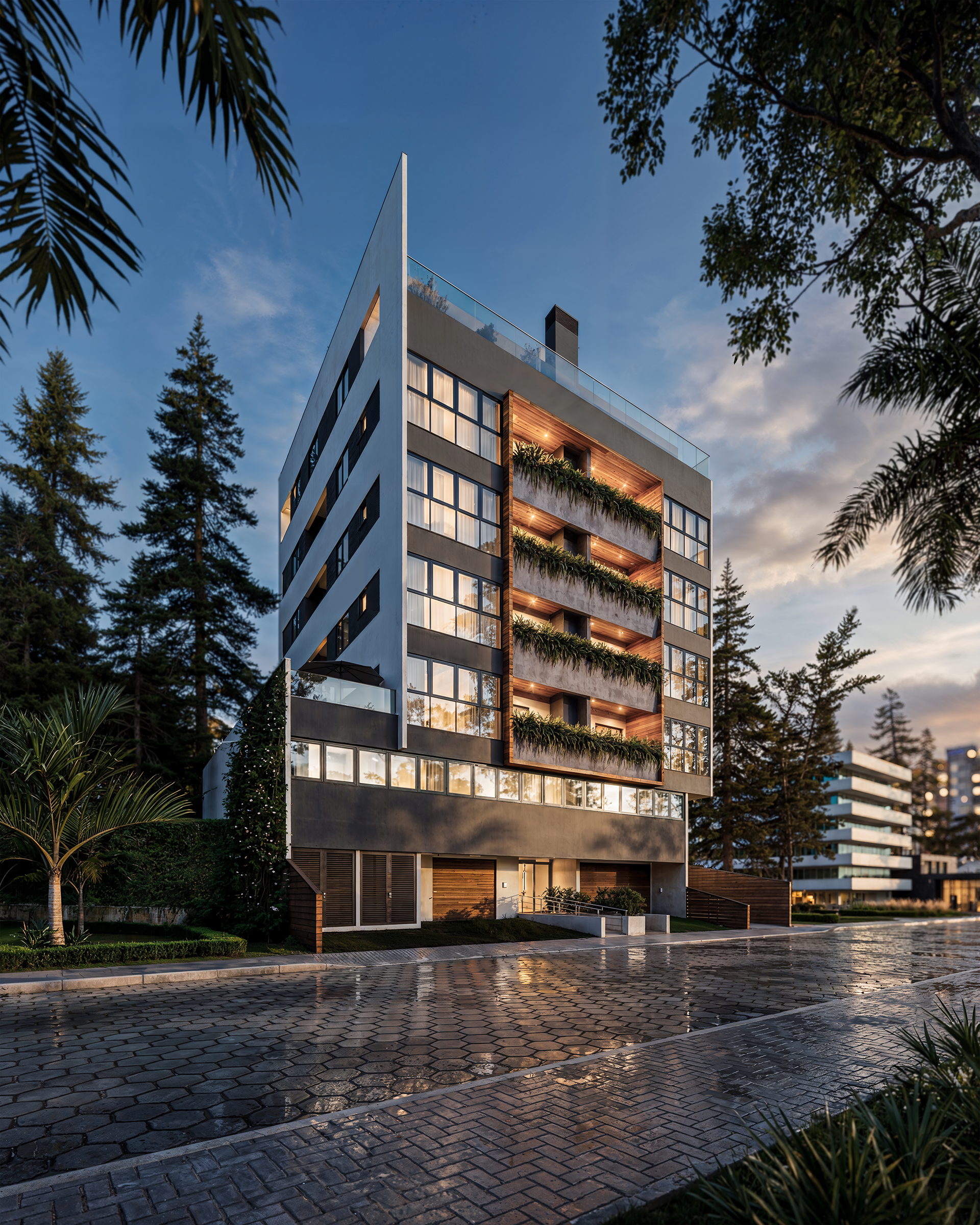 Fachada vertical render 3D diurna — O que é Tridimensionais | Render Fabrik
